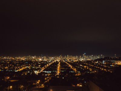 Bernal Hill at Night